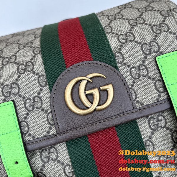 Gucci GG Supreme Ophidia Inspired Backpack 7 Star 598140 Straps