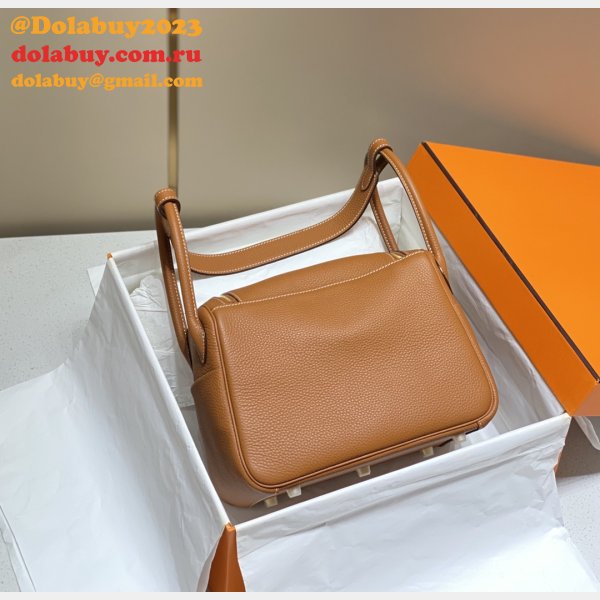 Replica Brown Hermes Lindy 26cm Bags Sale Outlet Online