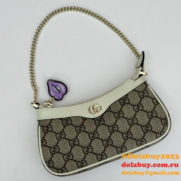 Inspired Gucci 784732 GG Super Mini Shoulder Charm Bag