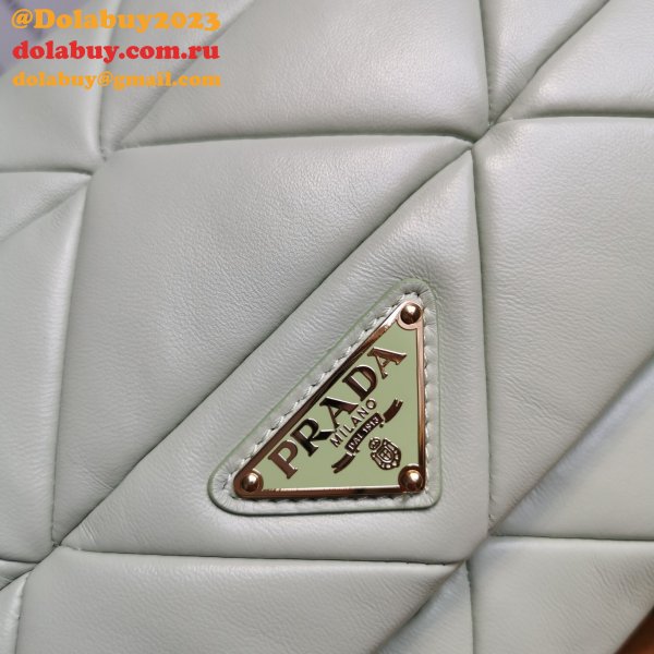 Wholesale Prada Fake System nappa leather patchwork bag online