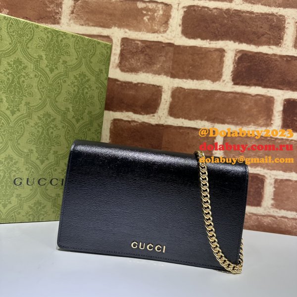 Chain Wallet Inspired Gucci Script 772643 Knockoff Bag