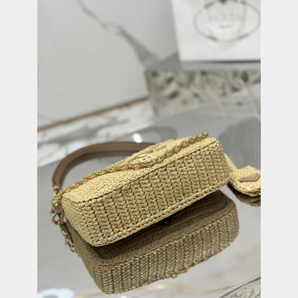 Wholesale Fashion Best Prada Hobo raffia handbag