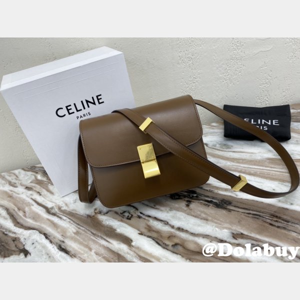 Cheap Celine Designer Teen Classic Box Brown Bag