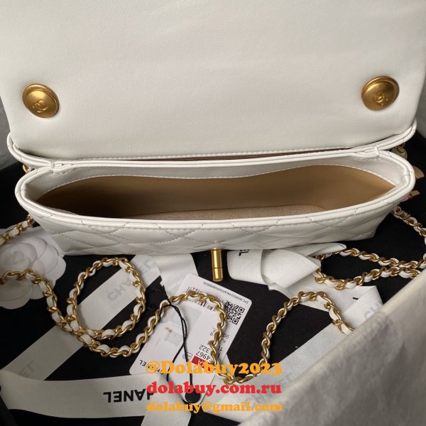 Replica AS4967 Classic Flap Luxury 7 Star Black/White Bags