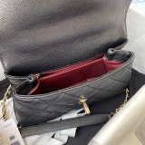 AAA+ CC Grained caviar leather bag A92990 23cm