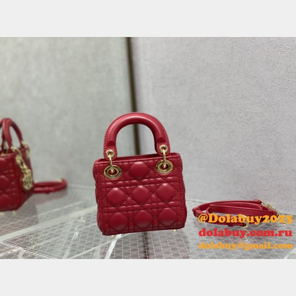 Replica Fashion Dior Micro Lady 1:1 Mirror 12CM Bag