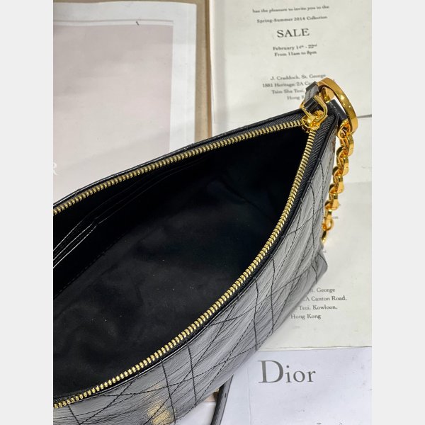 High Quality Christian Dior Paris Diorstar Hobo shoulder bag black