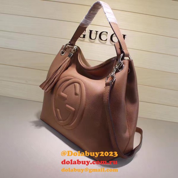 Replica Gucci Luxury Shoulder Soho Leather Hobo 408825 Bag