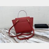 Celine cheap nano belt red bag in grained calfskin