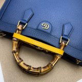 Cheap Gucci Diana tote bag 678842 blue/black leather from china