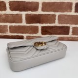 Designer Crossbody Gucci Copy 751526 GG Marmont Light-Grey Bag