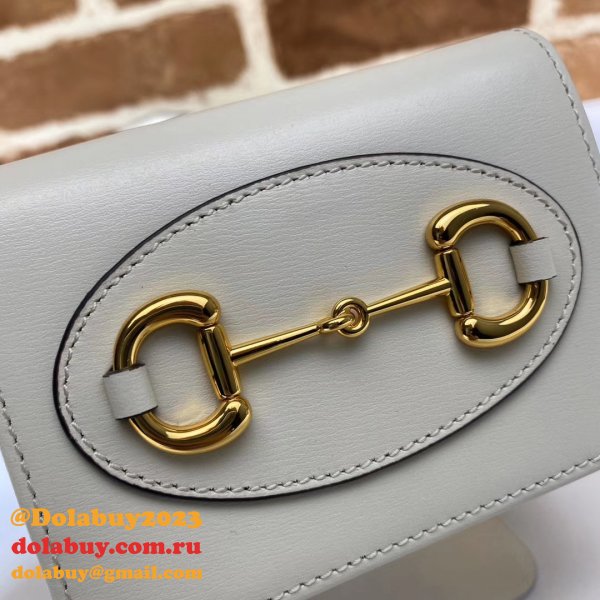 AAA+ Gucci Replica 1955 Horsebit card case 621887 wallet