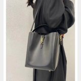 Le 37 In Shiny Leather Hobo Buckets 742828 Replica Saint Laurent Bag