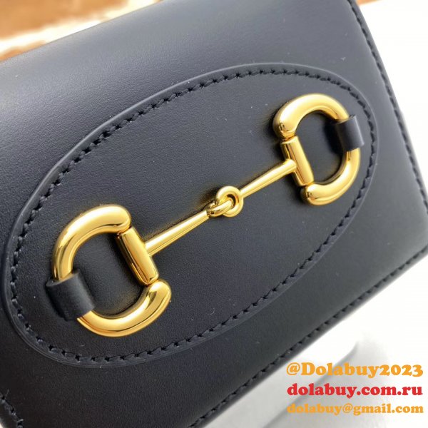 AAA+ Gucci Replica 1955 Horsebit card case 621887 wallet