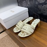 High Quality Dior Dway Heeled Slides Replica Shoes