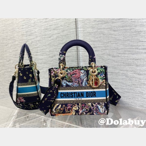 Christian Dior AAA+ Replica Canvas Lady 24CM Tote Bag