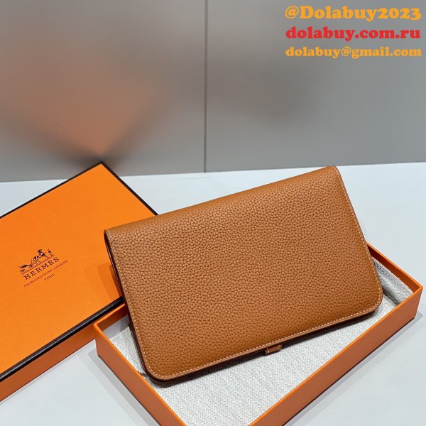 Luxury 1:1 Mirror Hermes Togo Passport Holder