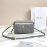 High Quality Dior Caro Bag Brown Supple Cannage Calfskin