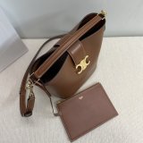 7 Star Celine Triomphe Louise Bucket Bag 116613