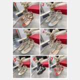 Valentino 1:1 Mirror ROCKSTUD METALLIC FLAT FLIP-FLOP SANDAL