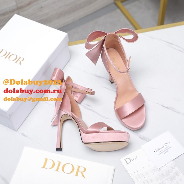 Duplicate Mlle Dior Heeled Sandal Top Quality