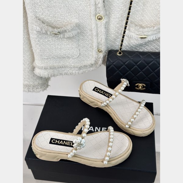 High Quality Designer CC PEARS SLIPPERS AND SANDALS