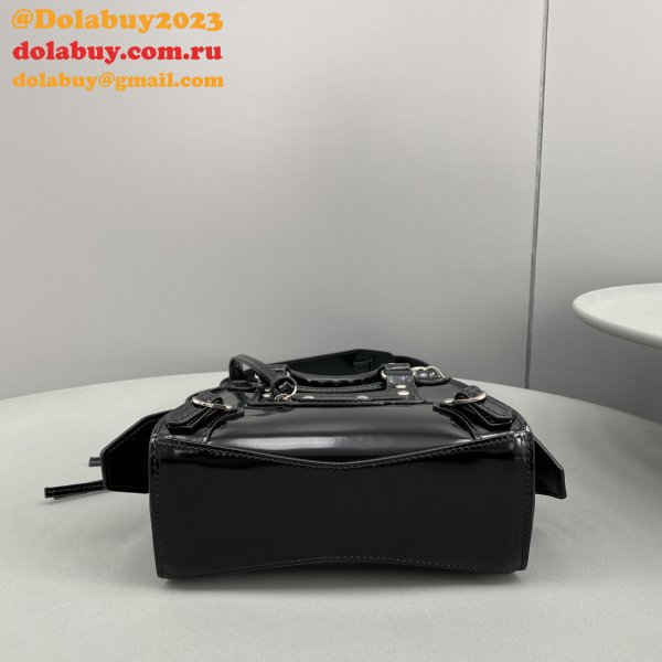 Designer balenciaga cuag Patent leather black