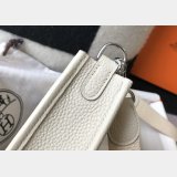 Hermes Evelyne Handbags Replica  off White