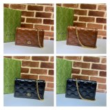 Gucci Our Replica Designer 723787 GG Matelassé Chain Wallet