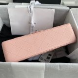 CC Best 25.5CM Classic Flap Bag Caviar Leather A01112 Pink