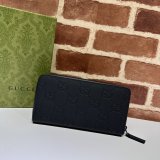 Inspired GG Rubber-effect Zip Around Wallet 771421 Gucci Men Luxury