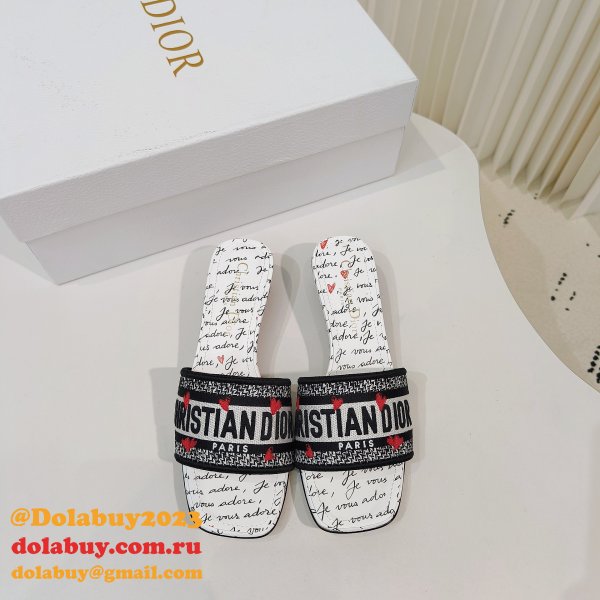 7 Star dior Dway Slide DUPLICATE slipper