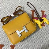 Hermes Constance Bag 18cm Epsom Leather Yellow