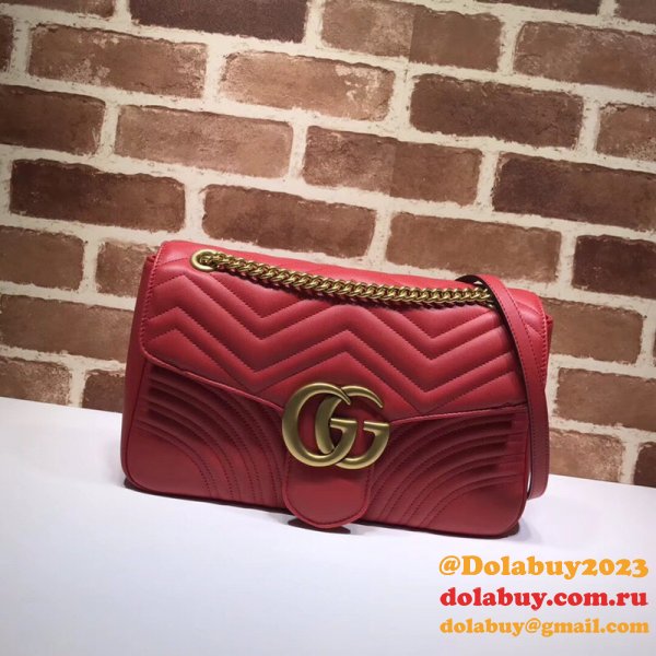 WHOLESALE GUCCI REPLICAS BEST 447633 LEATHER GG MARMONT