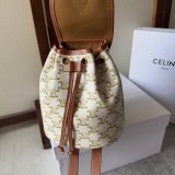 Backpack Celine Replica 197662 Folco Triomphe Canvas Bag