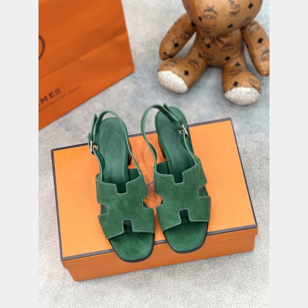 Eternite Slingback Sandals Luxury Hermes Replicas Shoes