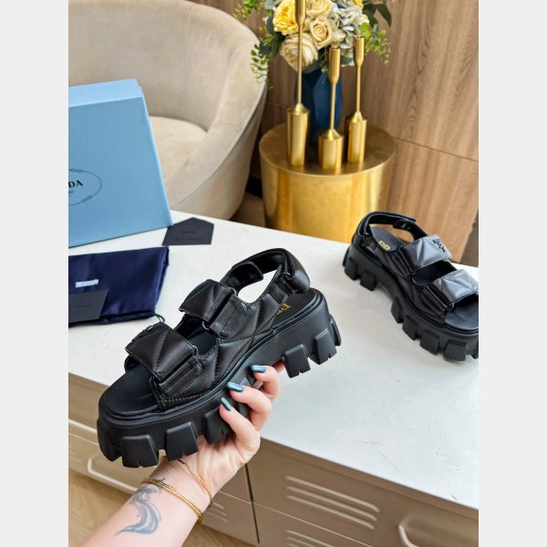 Buy New Replica Prada Roman Platform Sandals Luxury Shoes