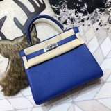 Hermes Kelly 32cm Togo leather E-blue