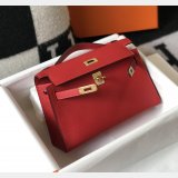 Luxury Hermes EPSOM LEATHER Mini Kelly Pouchette