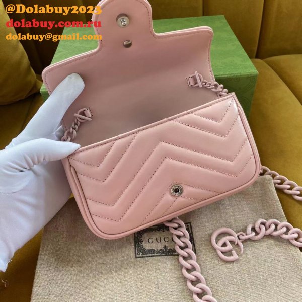 Knockoff Gucci GG Marmont matelassé leather super 699757 bag