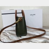 Designer Replica Celine Brown/Green Luggage Bags For Sale