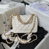 Luxury CC MINI AS4385 pearl chain BAG 2024