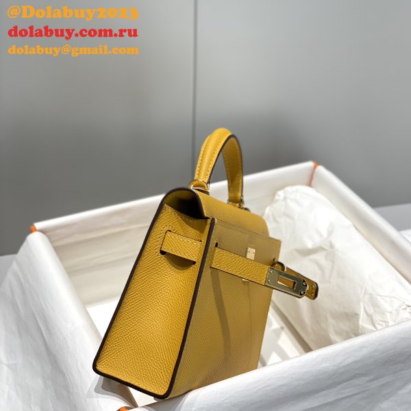 Buy Designer Best Replica Hermes Kelly 19CM Mini Bags Online