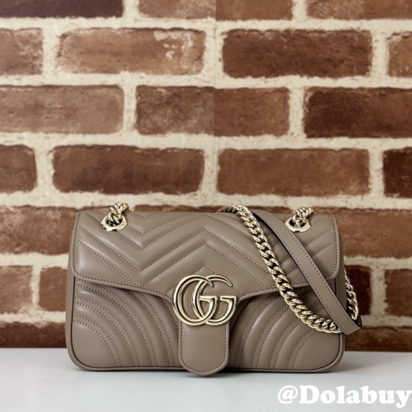 Gucci Designer GG Marmont 443497 Small Shoulder Fake Bag