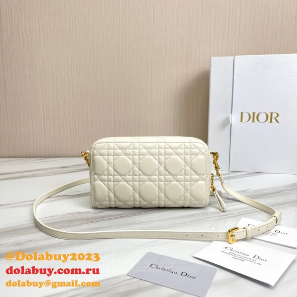 High Quality Dior Caro Bag Brown Supple Cannage Calfskin