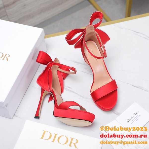 Duplicate Mlle Dior Heeled Sandal Top Quality