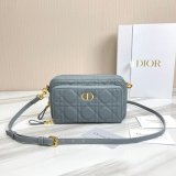 High Quality Dior Caro Bag Brown Supple Cannage Calfskin