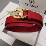 Top Quality Replica CC Double C Belt Red Width 3.0cm 1135