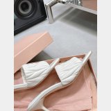 Perfect Luxury Replica Miu Miu high heel slippers Shoes