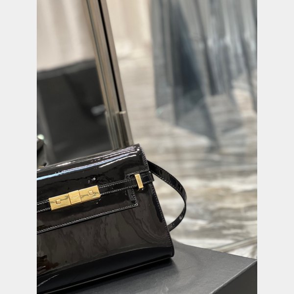 Designer YSL Replica 675626 Manhattan Shoulder Shiny Crocodile Bag